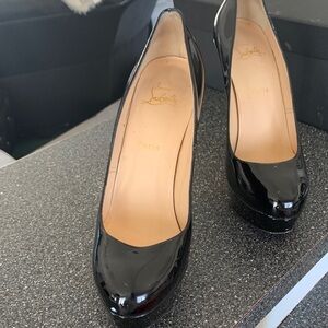 Christian Louboutin Black Patent Leather Heels